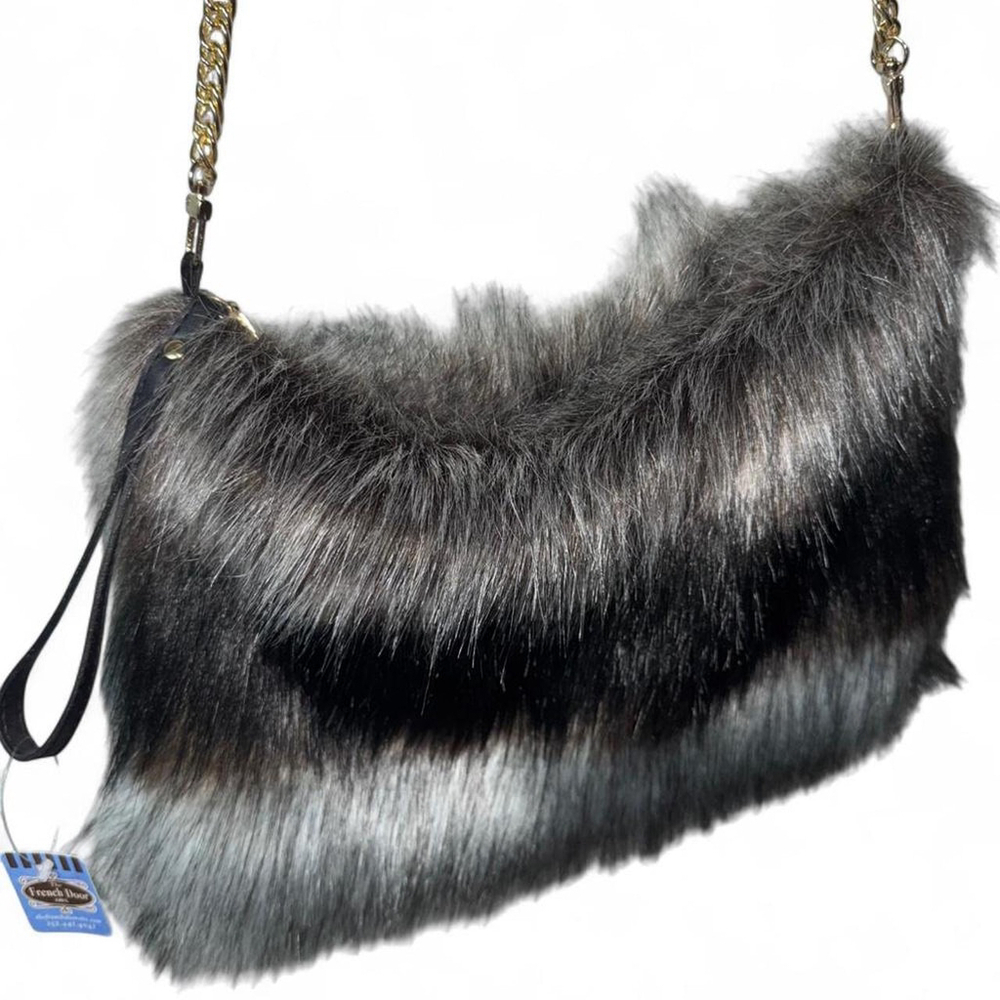 NWT Holly Bracken Faux Fur Shoulder Bag Brand New with tags